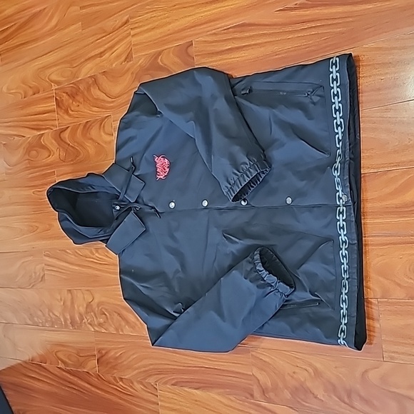 Lurking Class By Sketchy Tank Impale Mens Black Snowboard Jacket Sz XXL EUC - Picture 14 of 15